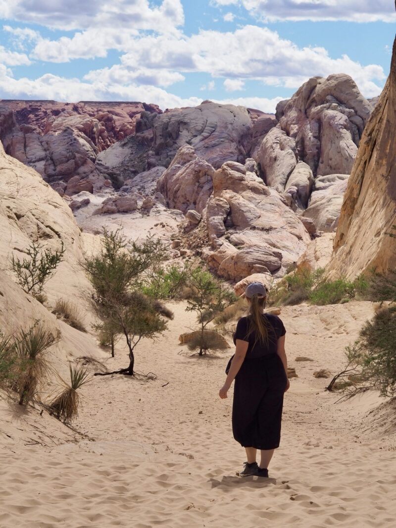 Žena ve Valley of Fire