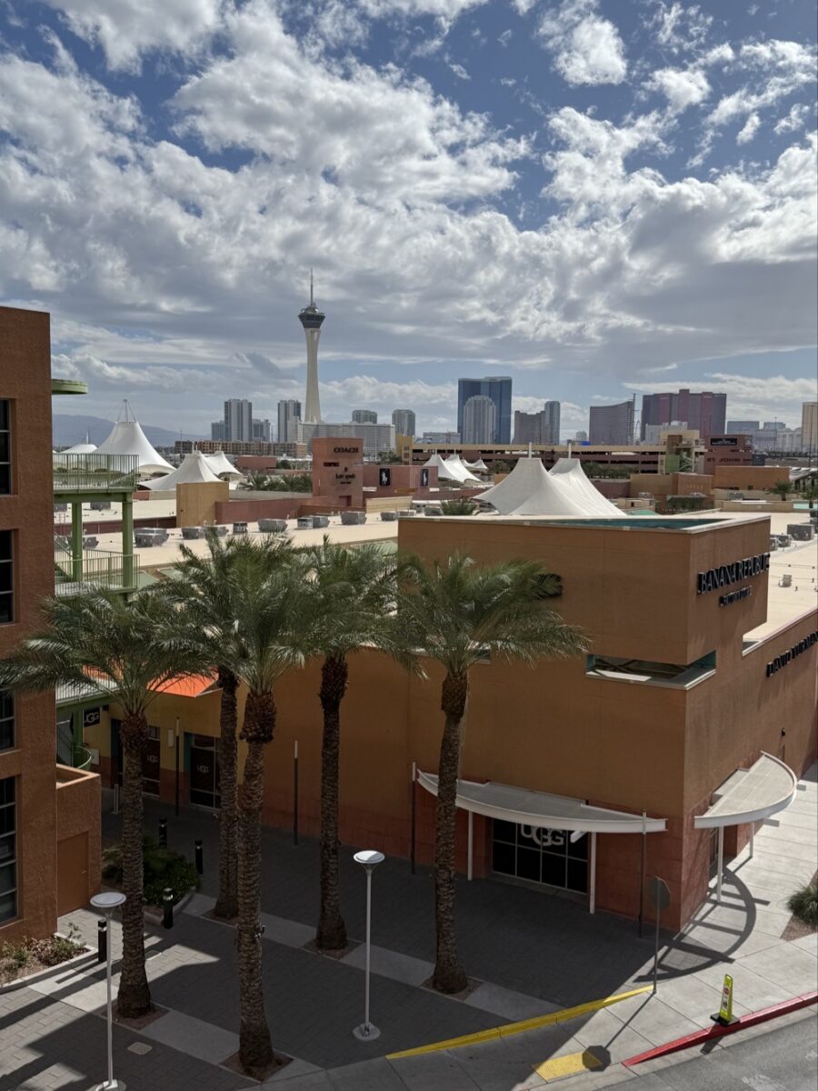 pohled na North Premium Outlet v Las Vegas